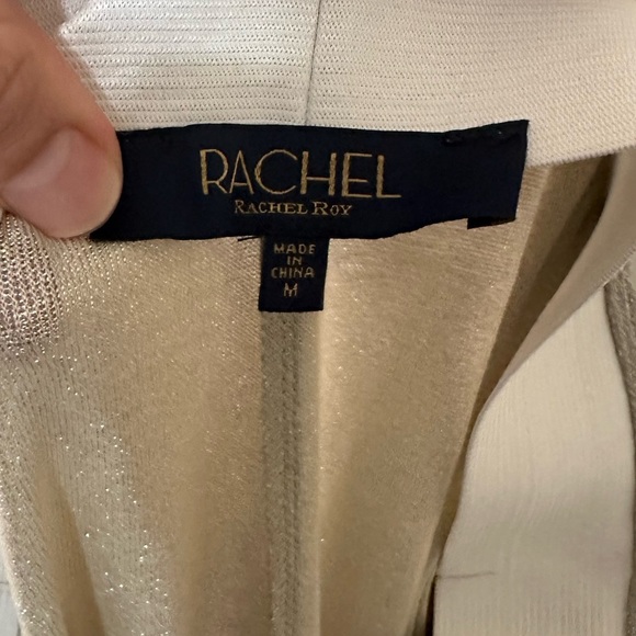 New RACHEL Rachel Roy Glitter Knit Pull On Front Seam Pant Gray - Picture 5 of 10